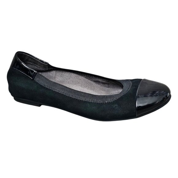 Vionic Women's Spark Tiegan Ballet Flats 359 Black Slip On Shoe - Picture 1 of 11